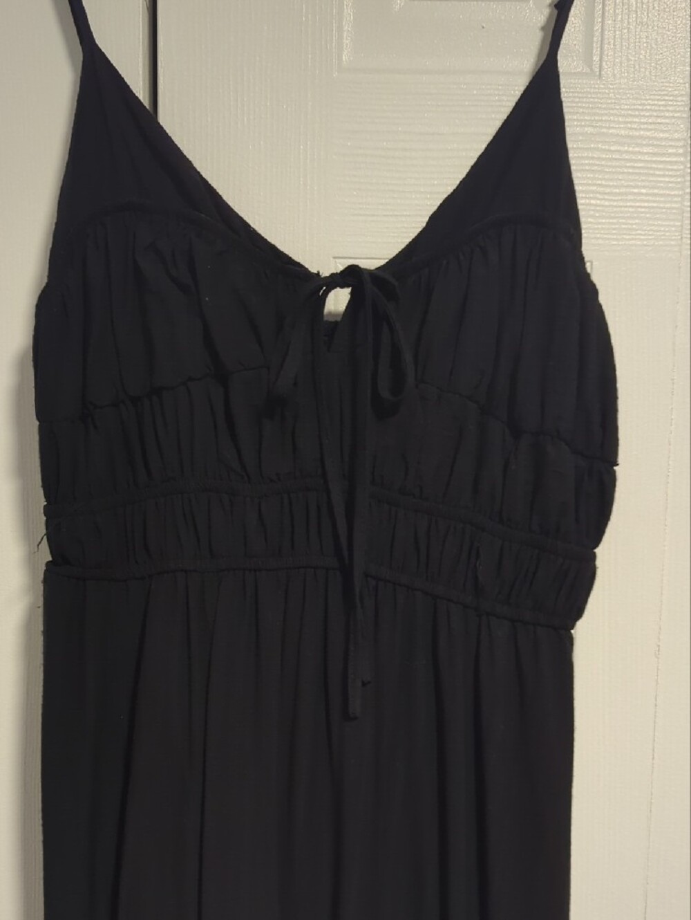 Black Spaghetti‑Strap Maxi Dress - Picture 3 of 4